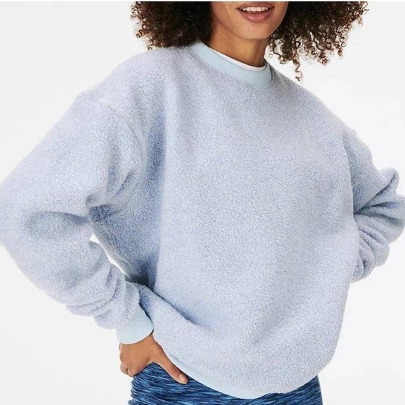 Outdoor Voices Sweaters - LIGHT BLUE OUTDOOR VOICES MEGA FLEECE